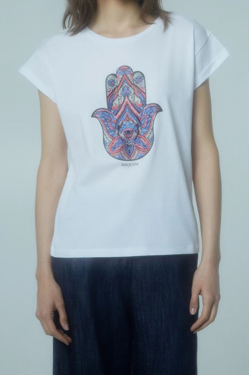 T shirt με σχέδιο Hamsa 3