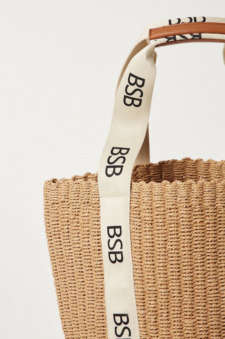 Τσάντα ψάθινη με BSB logo (2)