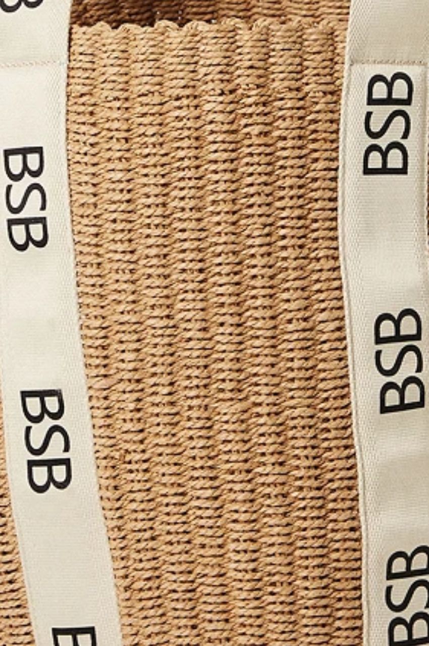 Τσάντα ψάθινη με BSB logo (3)