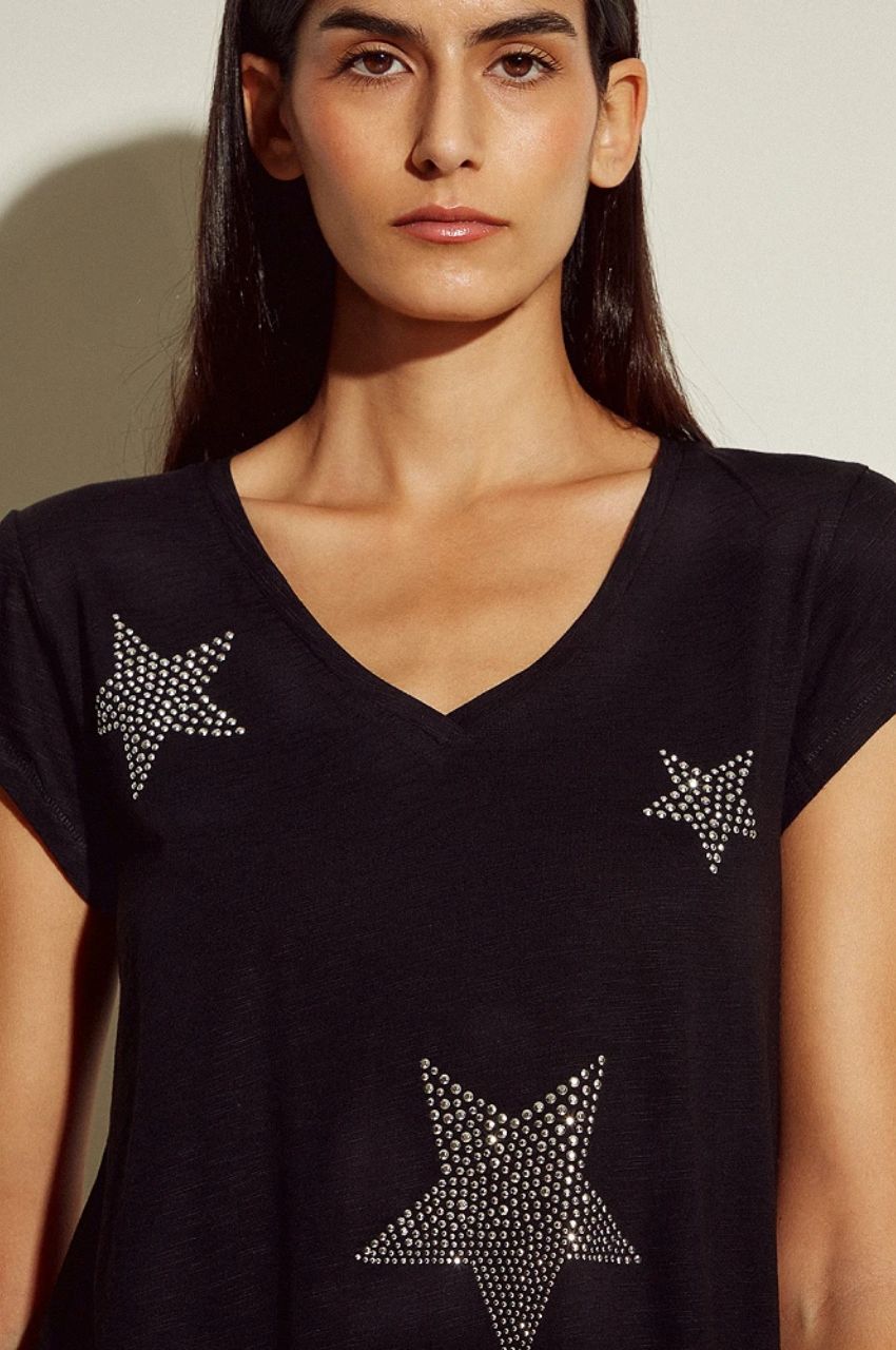 Τ shirt με σχέδιο αστέρια (2)
