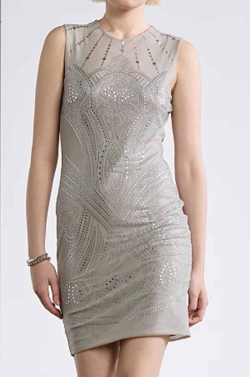 Εφαρμοστό φόρεμα με στρας Gold Label